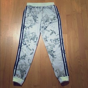Adidas Kids B&W Floral Track Pants